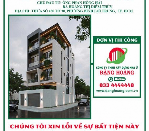 NHÀ TRỌ CAO CẤP : HẺM 20 ĐẶNG THÙY TRÂM, PHƯỜNG BÌNH LỢI TRUNG, HẦM + 4 TẦNG TIẾN ĐỘ 150 NGÀY
